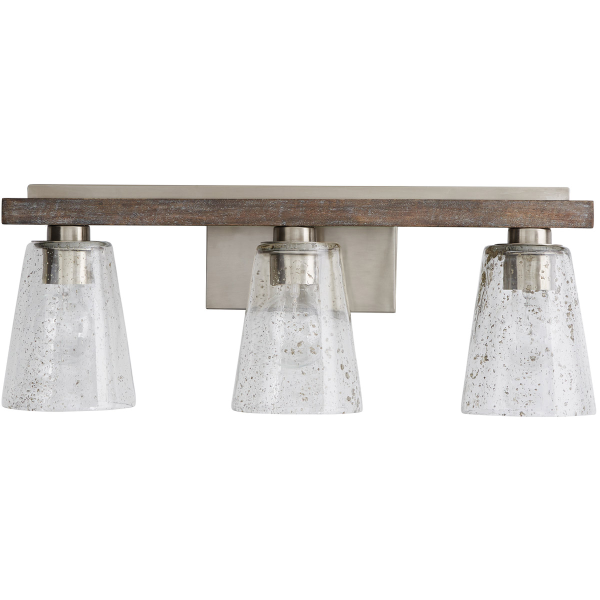 Connor 3 Light 24 inch Black Wash and Matte Nickel Vanity Light Wall Light