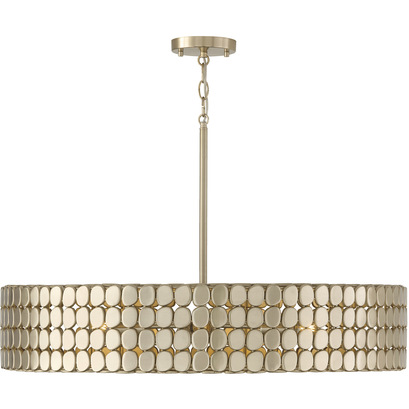 Eliana 4 Light 30.5 inch Champagne Brass Chandelier Ceiling Light