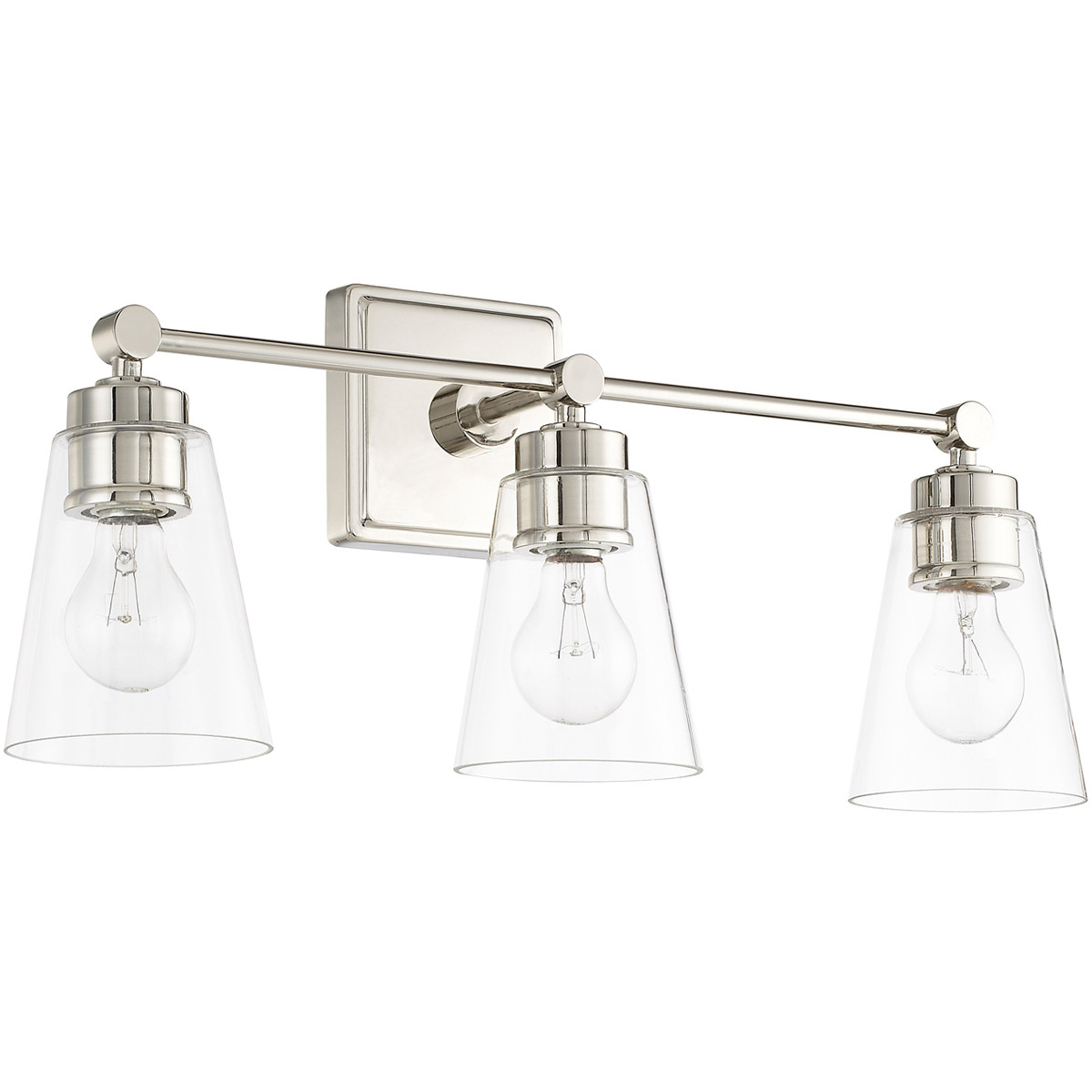 Rory 3 Light 23 inch Polished Nickel Vanity Light Wall Light
